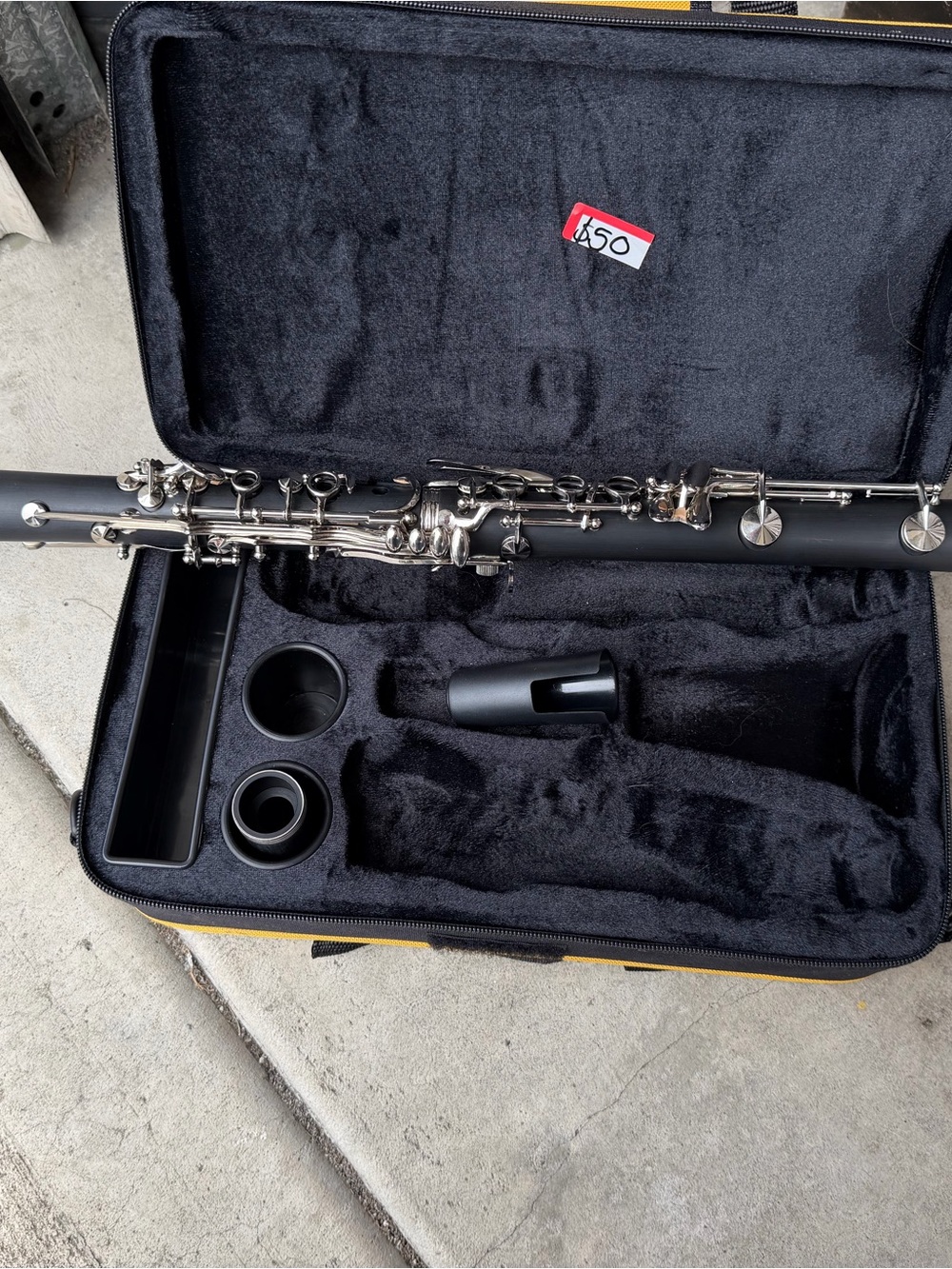 Bb Student Clarinet with Case - Black & Silver - Picture 4 of 6